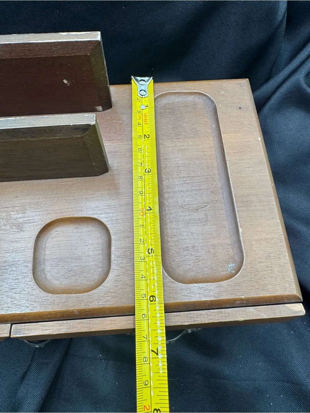 Source Unknown Brown Multi-Drawer Wooden Jewelry Organizer with Card Slots